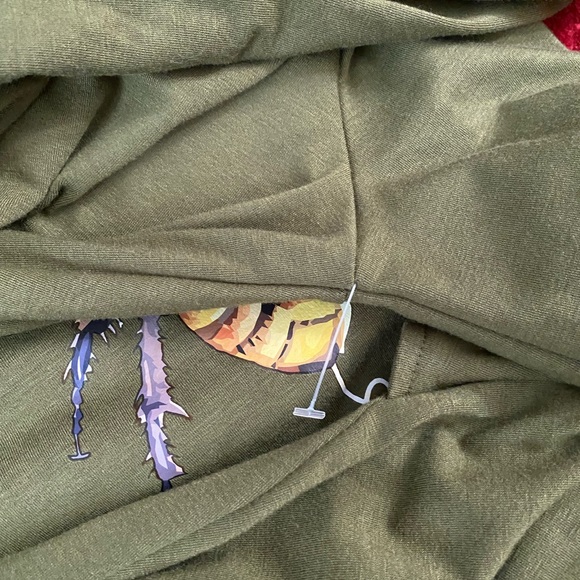 JiaMa Let it be Long Sleeve Loose Pocket Oversize Tunic Dress with Pockets M - Picture 11 of 13